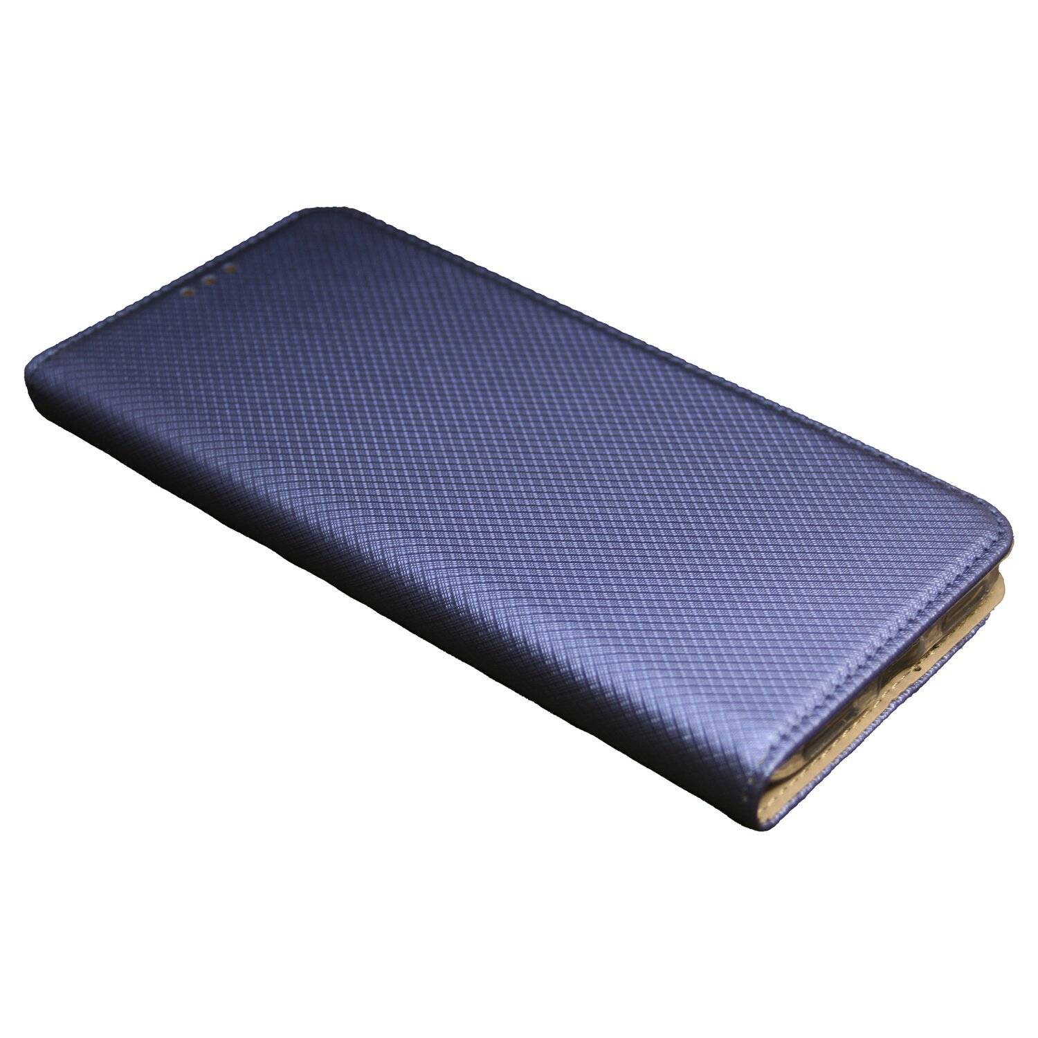 Buch Tasche "Smart" für Alcatel 1S 2021 Handy Hülle Etui Brieftasche Schutzhülle mit Standfunktion, Kartenfach Blau