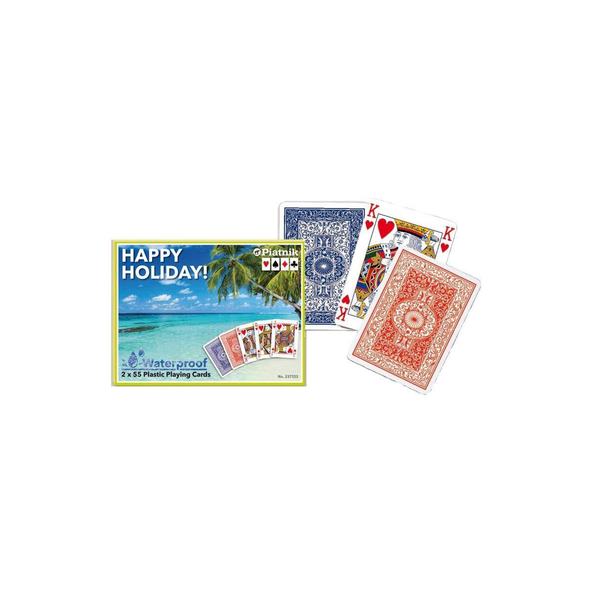 2371 - Spielkarten: Happy Holiday - 2x 55 Blatt