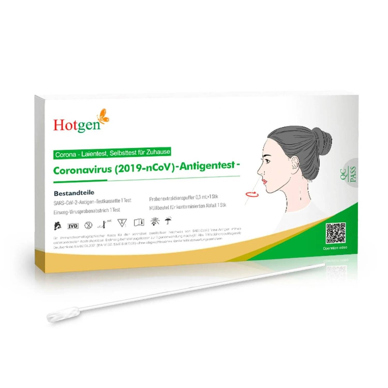 Hotgen Coronavirus (2019-nCov)-Antigentest- / Selbsttest / Einzelverpackt