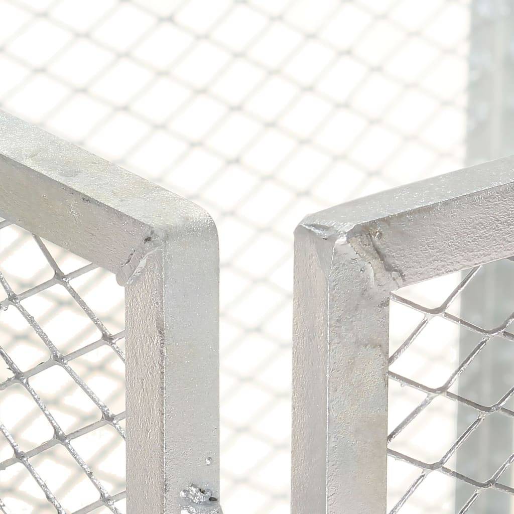 vidaXL Gartenkomposter 100x100x77 cm Verzinktes Eisen