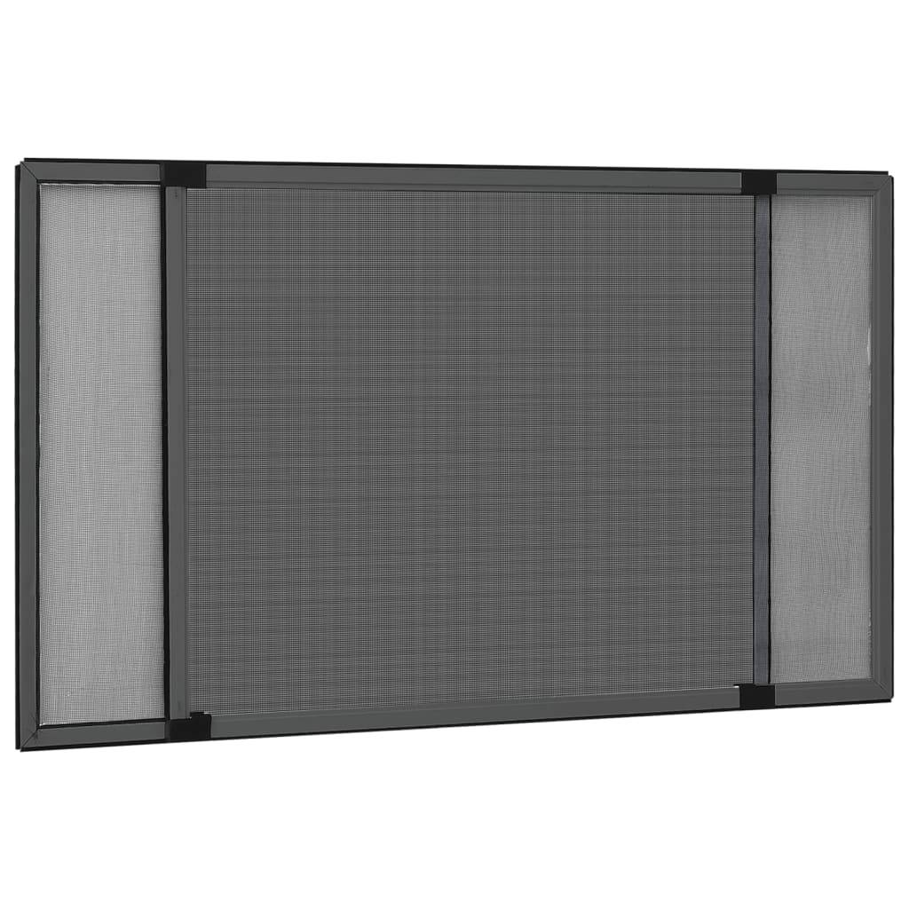 vidaXL Teleskop-Fliegengitter für Fenster Anthrazit (100-193)x75 cm
