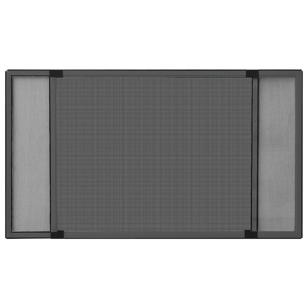 vidaXL Teleskop-Fliegengitter für Fenster Anthrazit (100-193)x75 cm