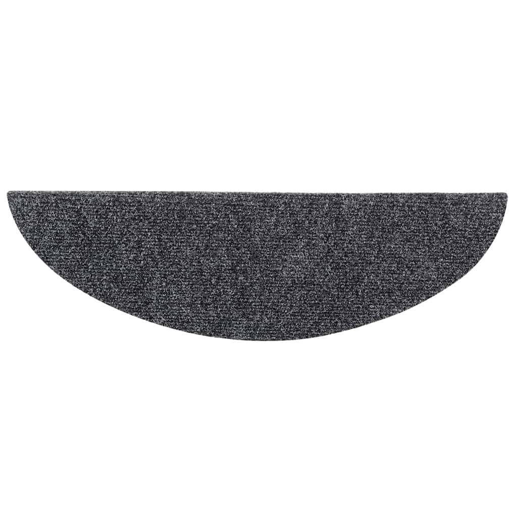 vidaXL Selbstklebende Treppenmatten 10 Stk. Dunkelgrau 56x17x3 cm