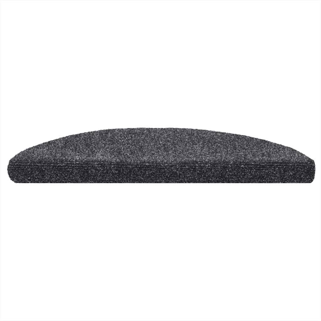 vidaXL Selbstklebende Treppenmatten 10 Stk. Dunkelgrau 56x17x3 cm
