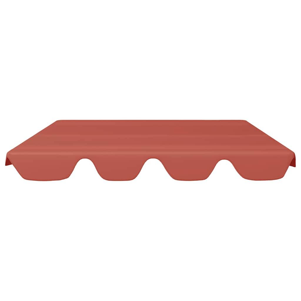 vidaXL Ersatzdach für Hollywoodschaukel Terracotta 150/130x105/70 cm