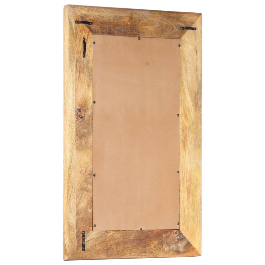 vidaXL Spiegel Handgeschnitzt 80x50x2,6 cm Massivholz Mango