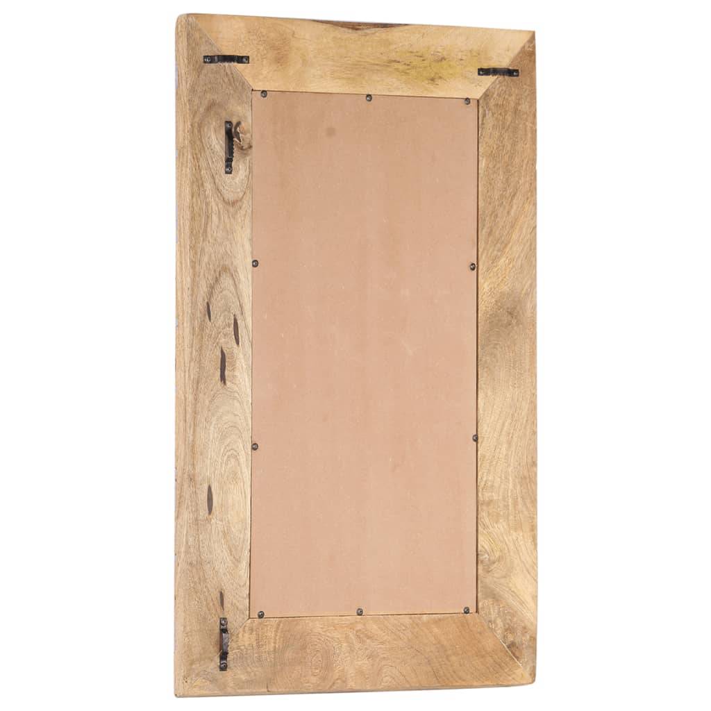 vidaXL Handgeschnitzter Spiegel 80x50x2,5 cm Massivholz Mango