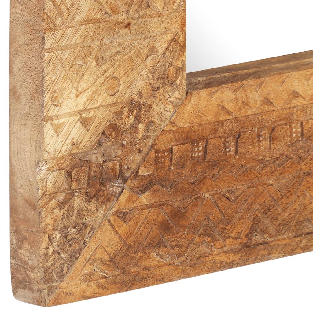 vidaXL Handgeschnitzter Spiegel 110x50x2,5 cm Massivholz Mango