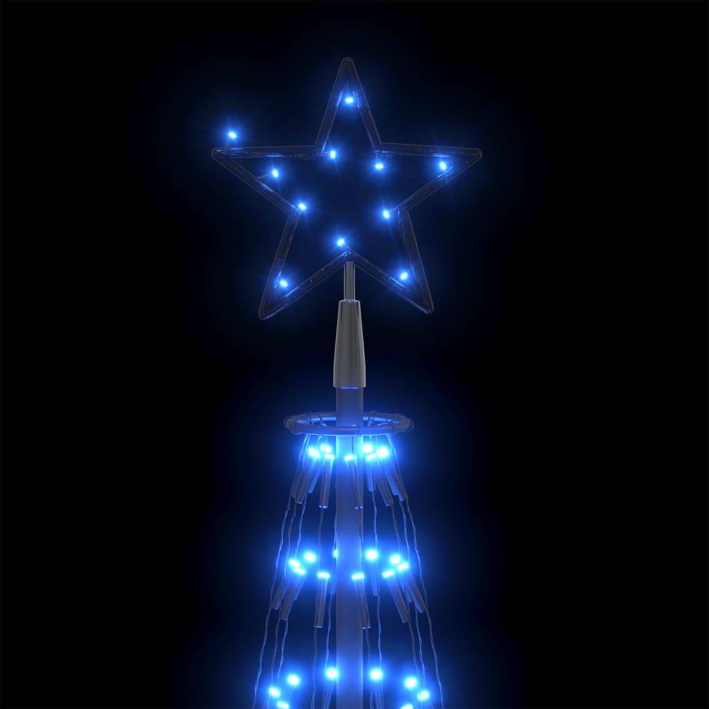 vidaXL Weihnachtsbaum Kegelform 752 LEDs Deko Blau 160x500 cm