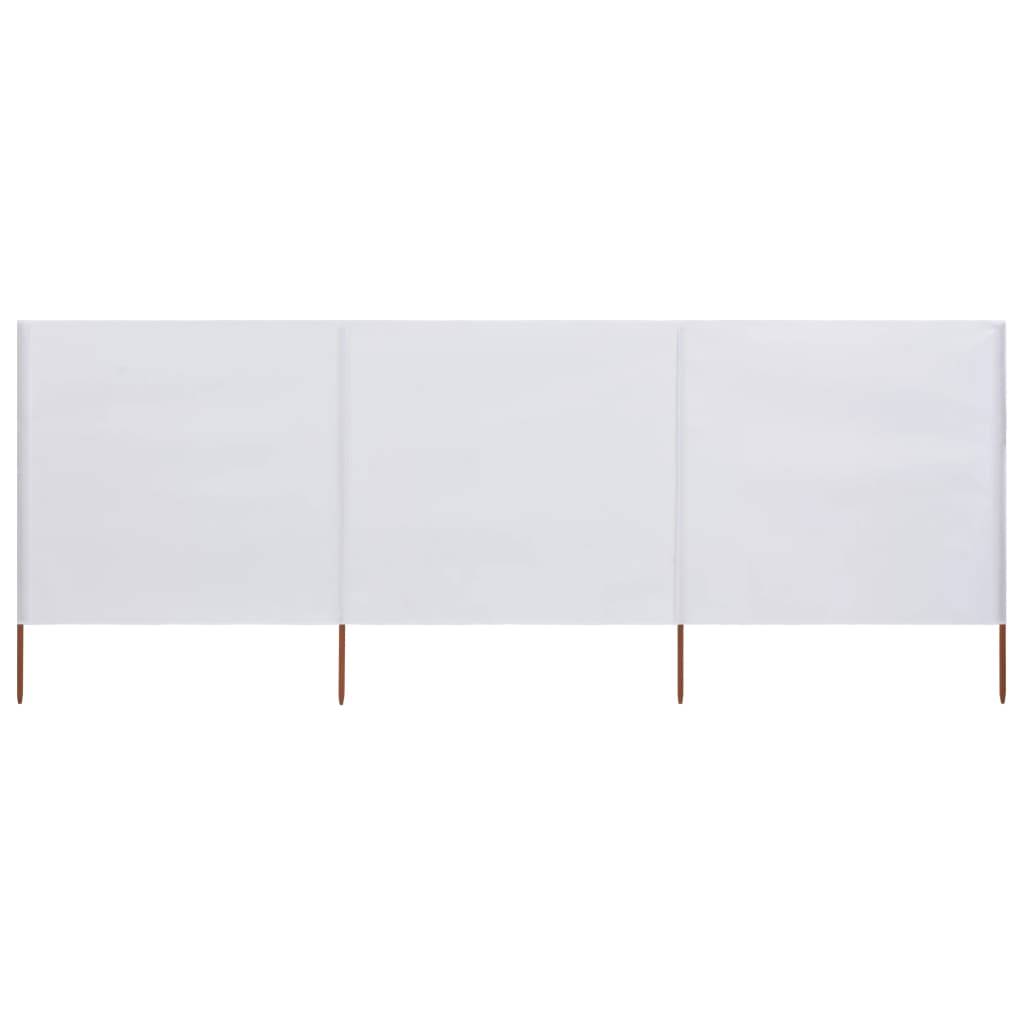 vidaXL 3-teiliges Windschutzgewebe 400 x 160 cm Sandweiß