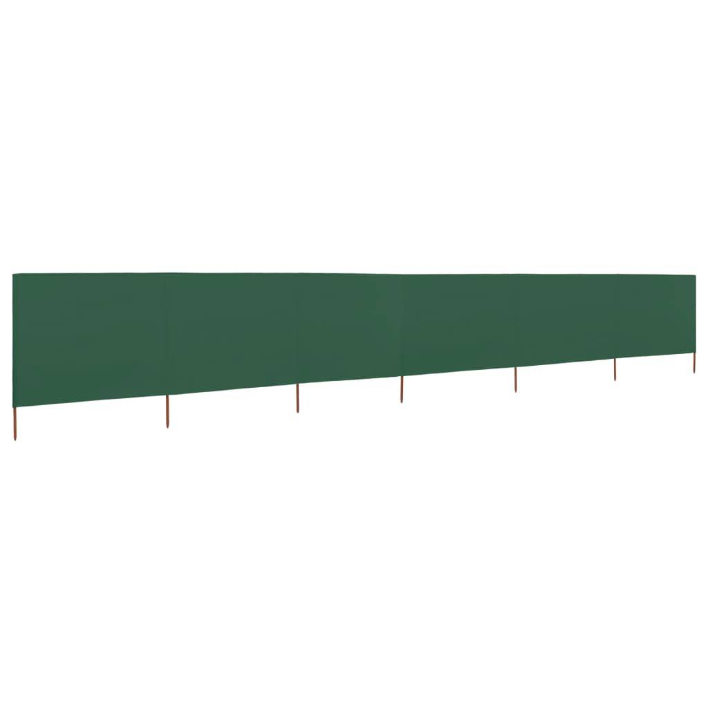 vidaXL 6-teiliges Windschutzgewebe 800 x 160 cm Grün