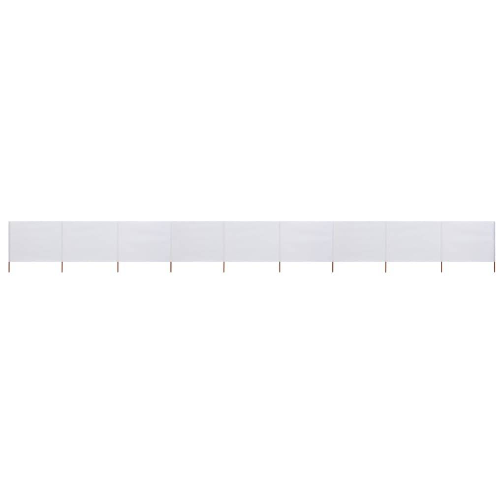 vidaXL 9-teiliges Windschutzgewebe 1200 x 160 cm Sandweiß