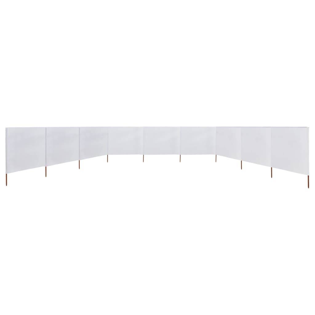vidaXL 9-teiliges Windschutzgewebe 1200 x 160 cm Sandweiß