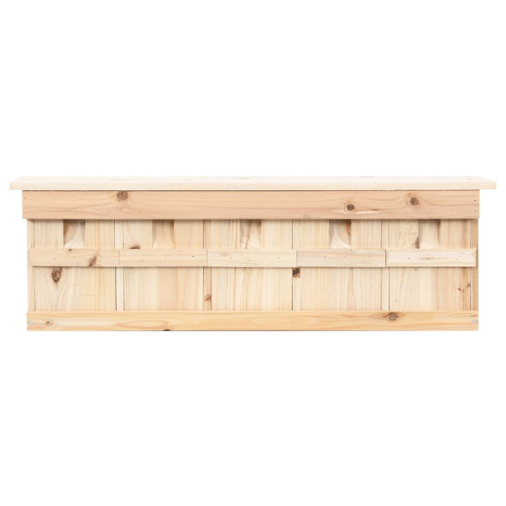 vidaXL Spatzenhaus 5-fach 68x15x21 cm Tannenholz