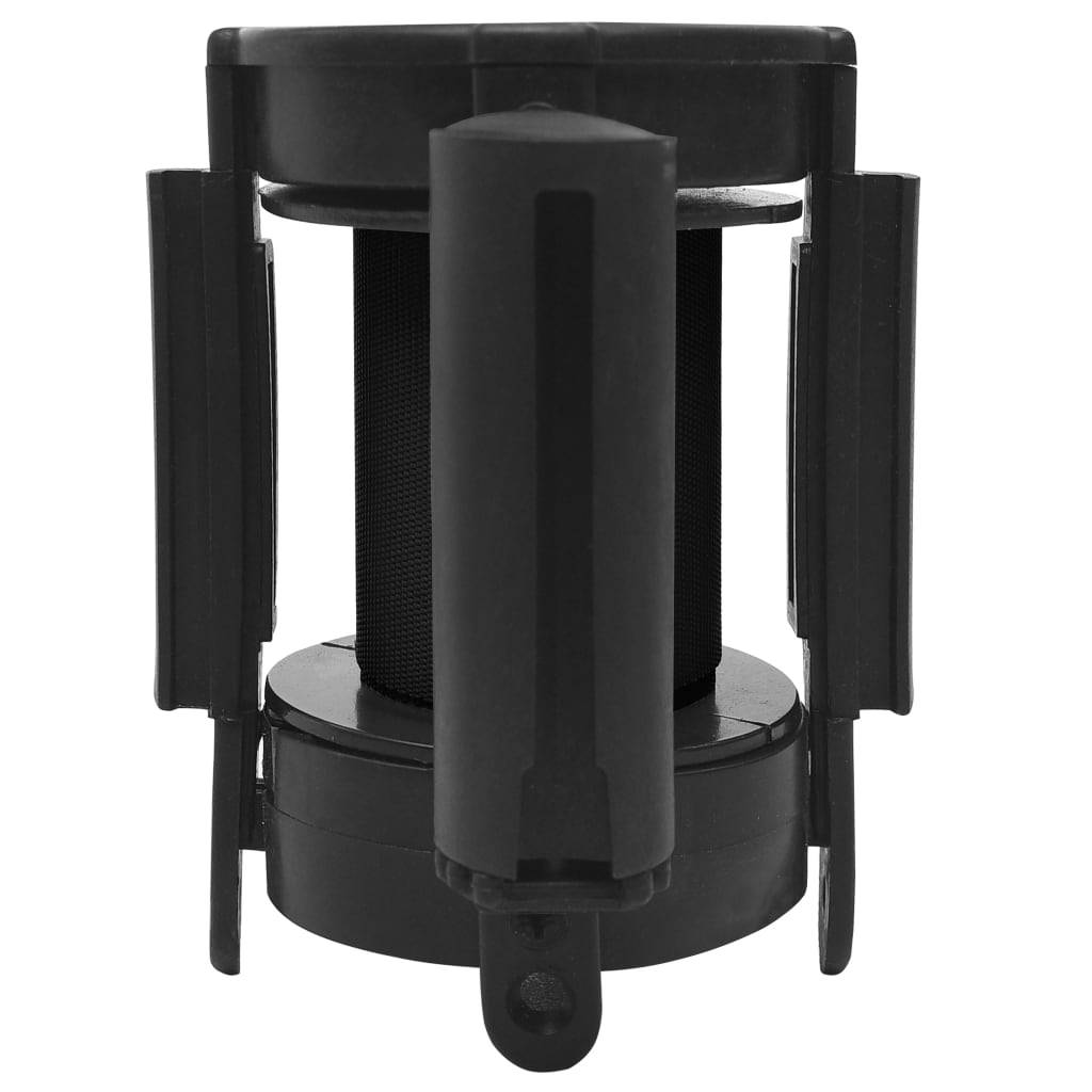vidaXL Gurtkassette mit ausziehbarem Gurtband 200 cm Schwarz