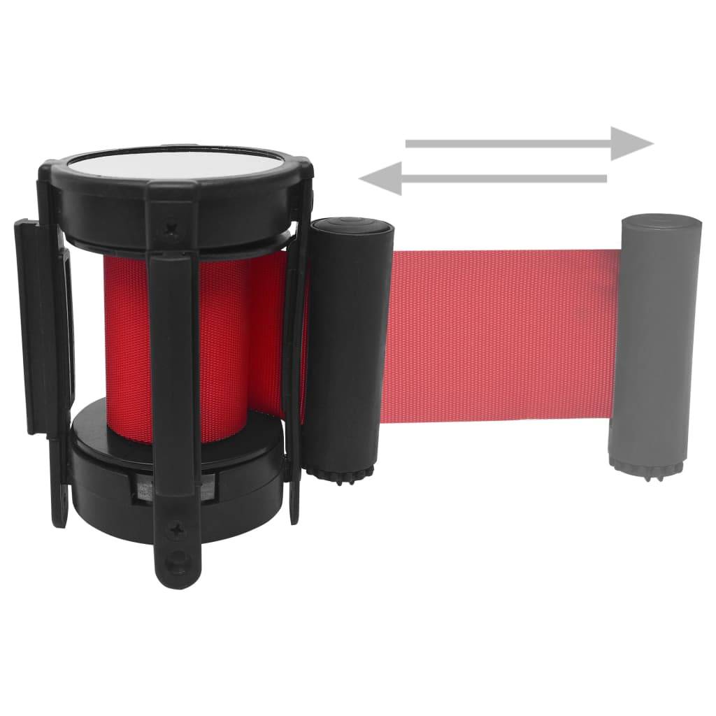 vidaXL Gurtkassette mit ausziehbarem Gurtband 200 cm Rot