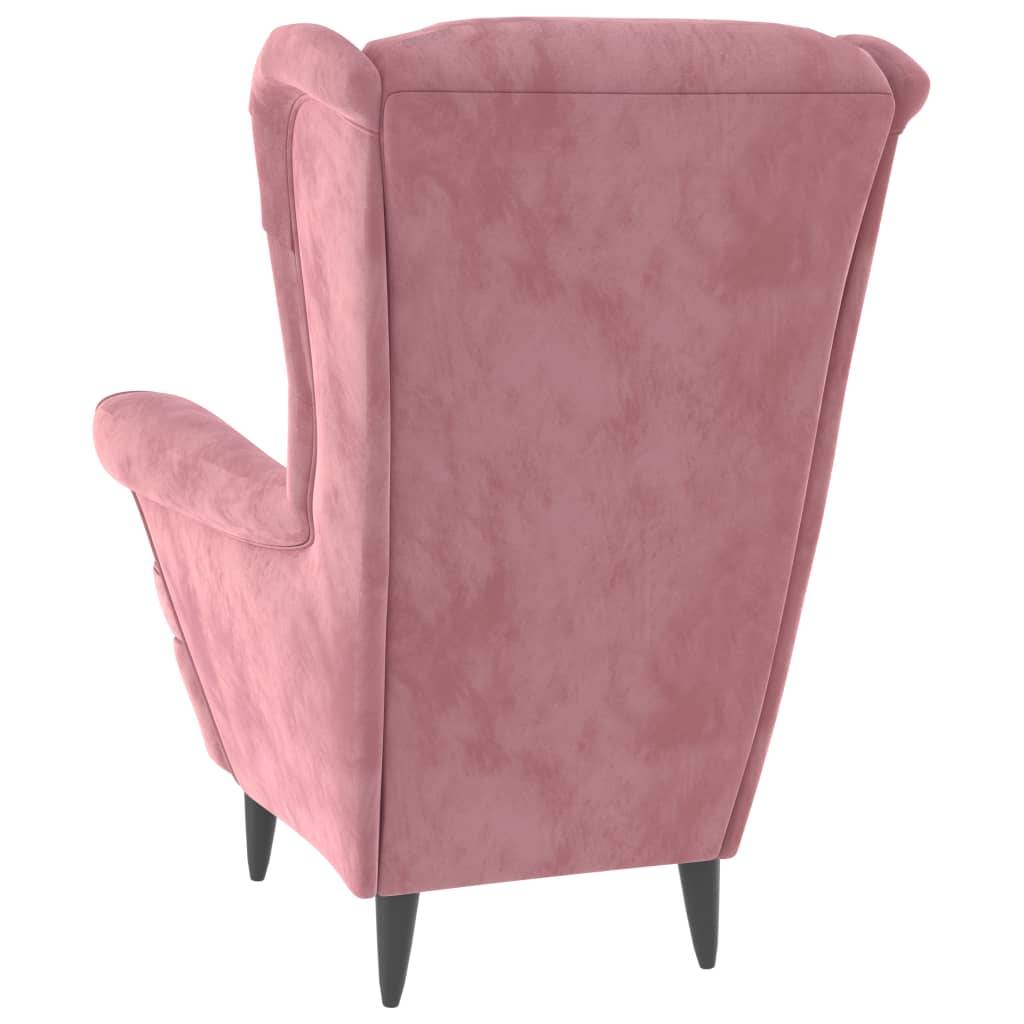 vidaXL Sessel Rosa Samt