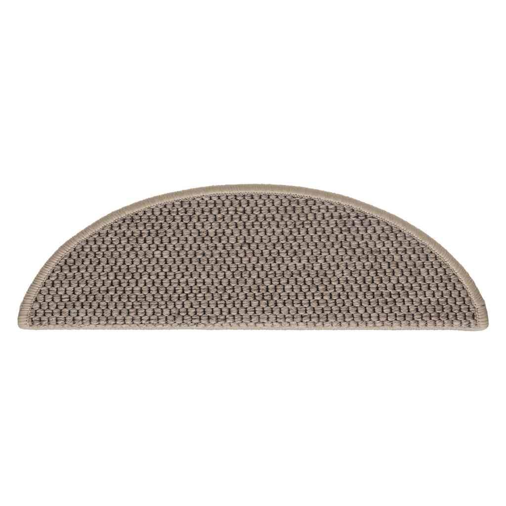 vidaXL Treppenmatten Selbstklebend Sisal 15 Stk. 56x17x3cm Dunkelbeige
