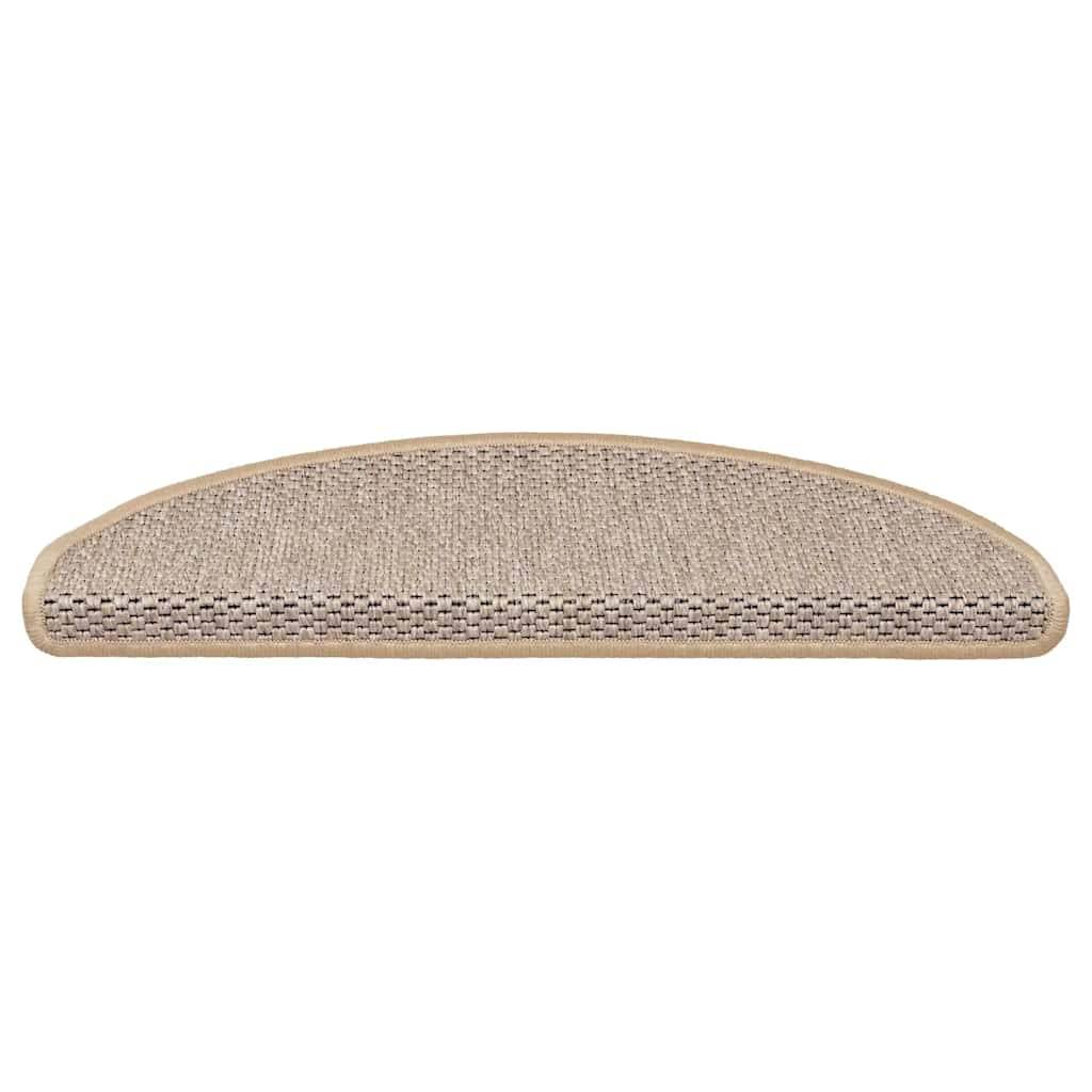 vidaXL Stufenmatten Selbstklebend Sisal-Optik 30 Stk. 65x21x4cm