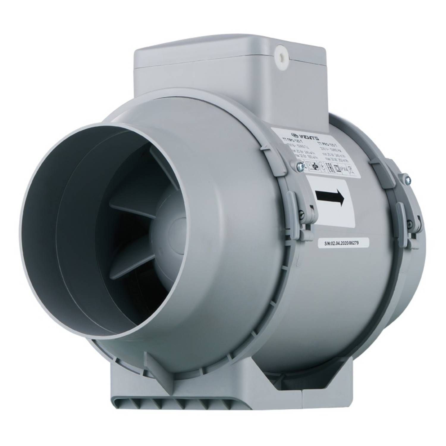 Rohrventilator Lüfter TT Pro 125 T bis 350 m³/h