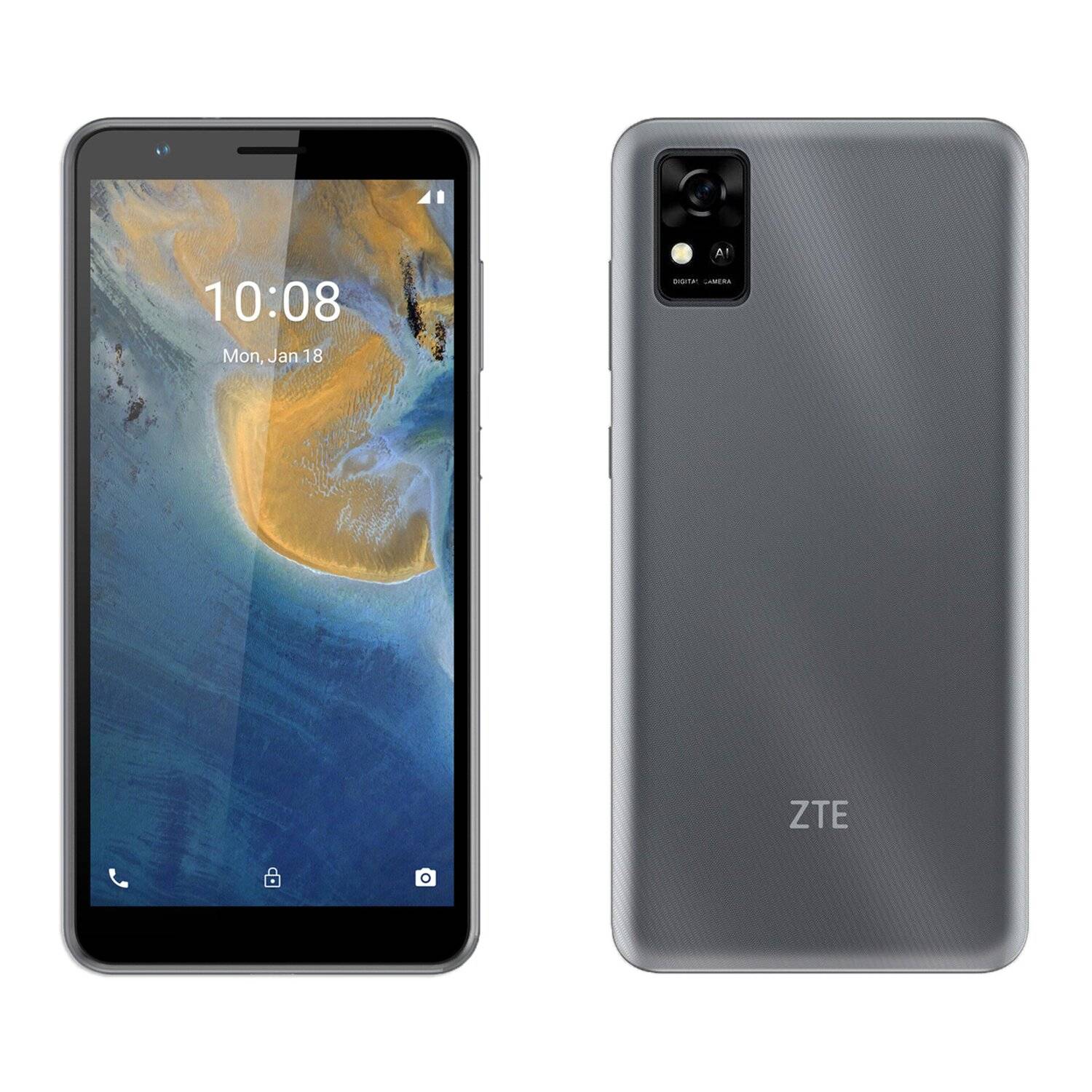 Silikon Hülle Basic kompatibel mit ZTE BLADE A31 Case TPU Soft Handy Cover Schutz Transparent