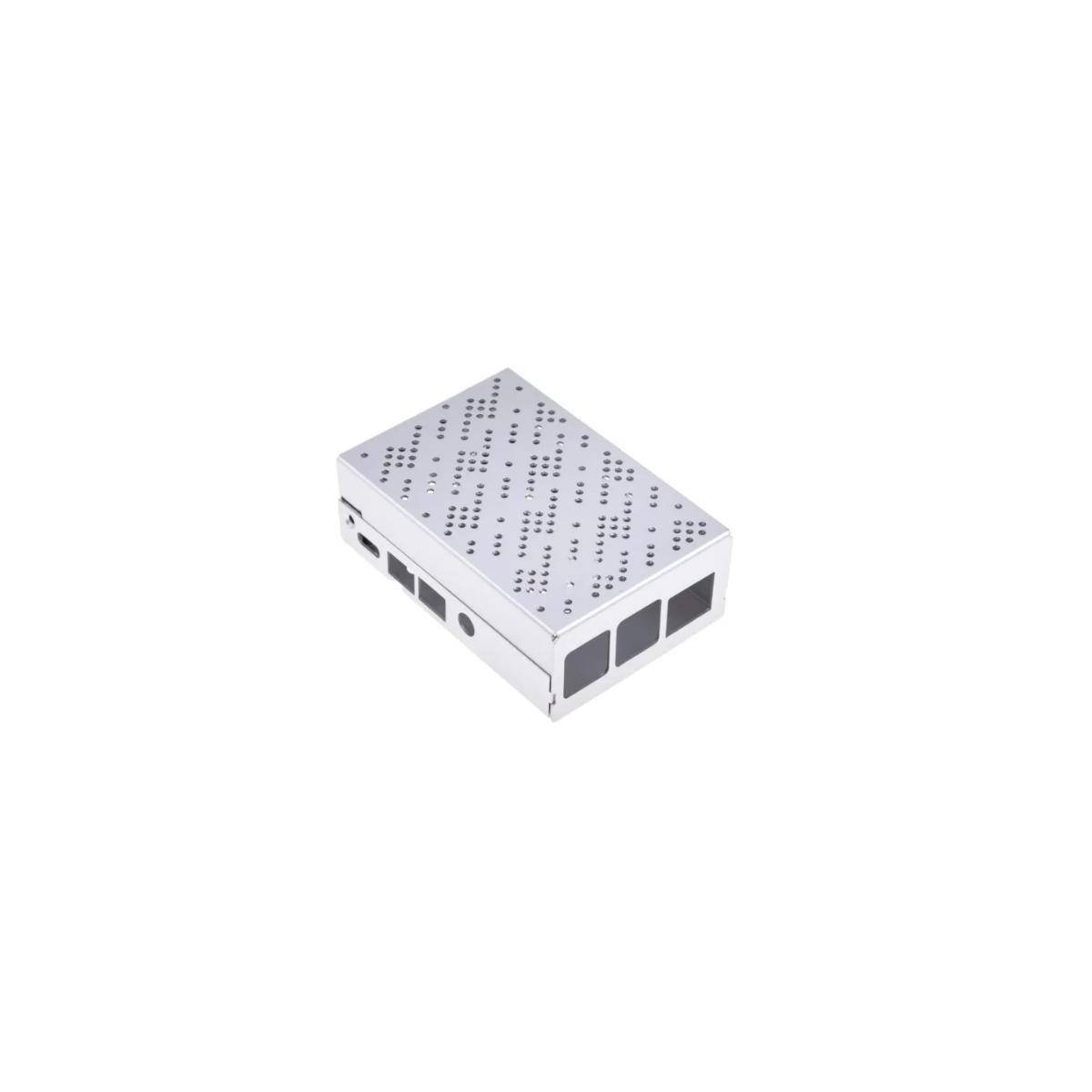ZP-0095 - Aluminiumgehäuse in Grau zur Verwendung mit Raspberry Pi 4