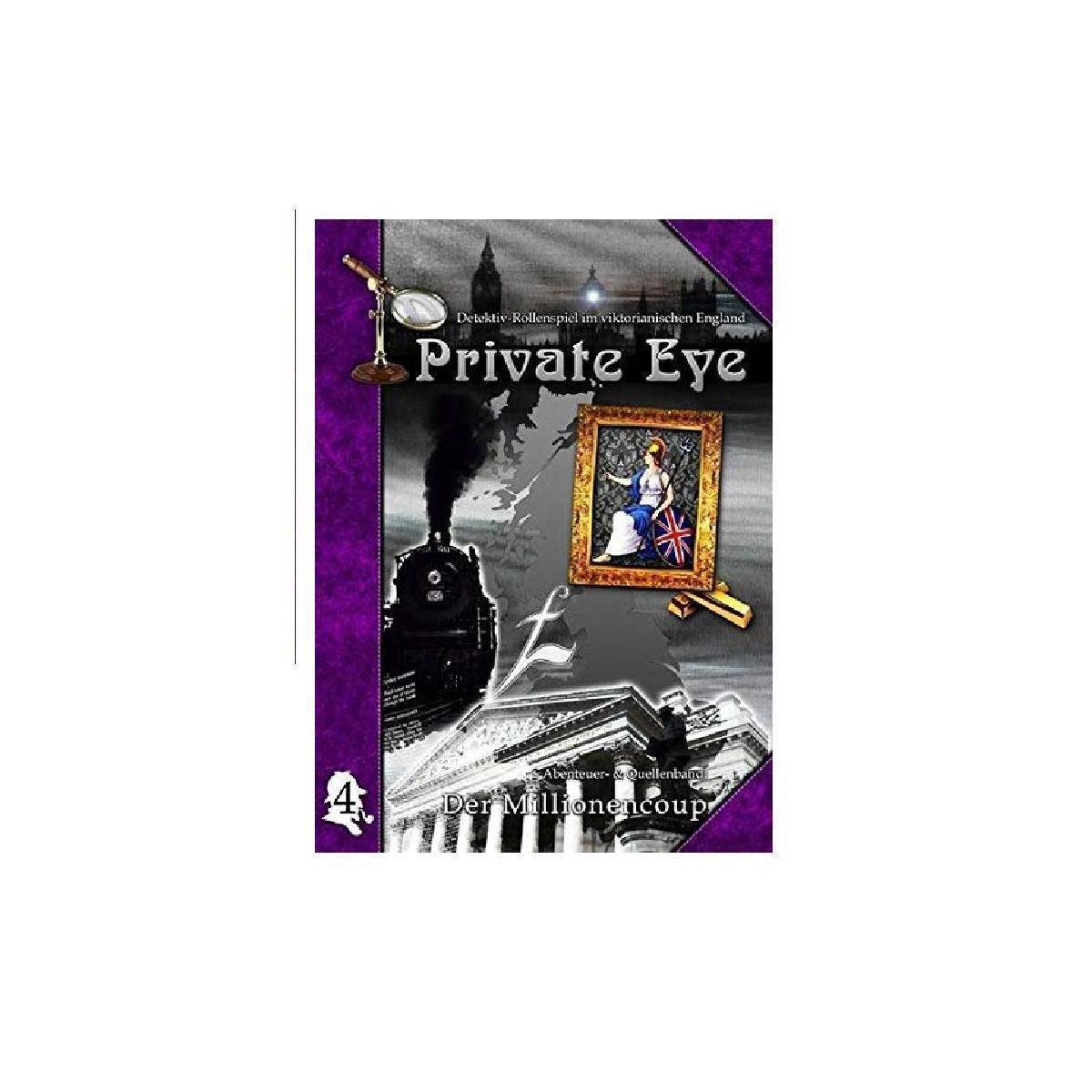 RPG320484 - Private Eye - Millionencoup, Abenteuerband 4, 80 Seiten (DE-Erweiterung)
