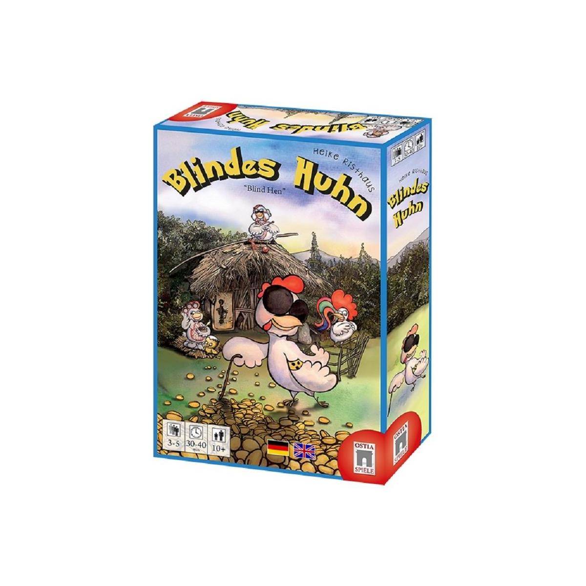 OSTBH001 - Blindes Huhn, Brettspiele, für 3-5 Spieler, ab 10 Jahren (EN, DE-Ausgabe)