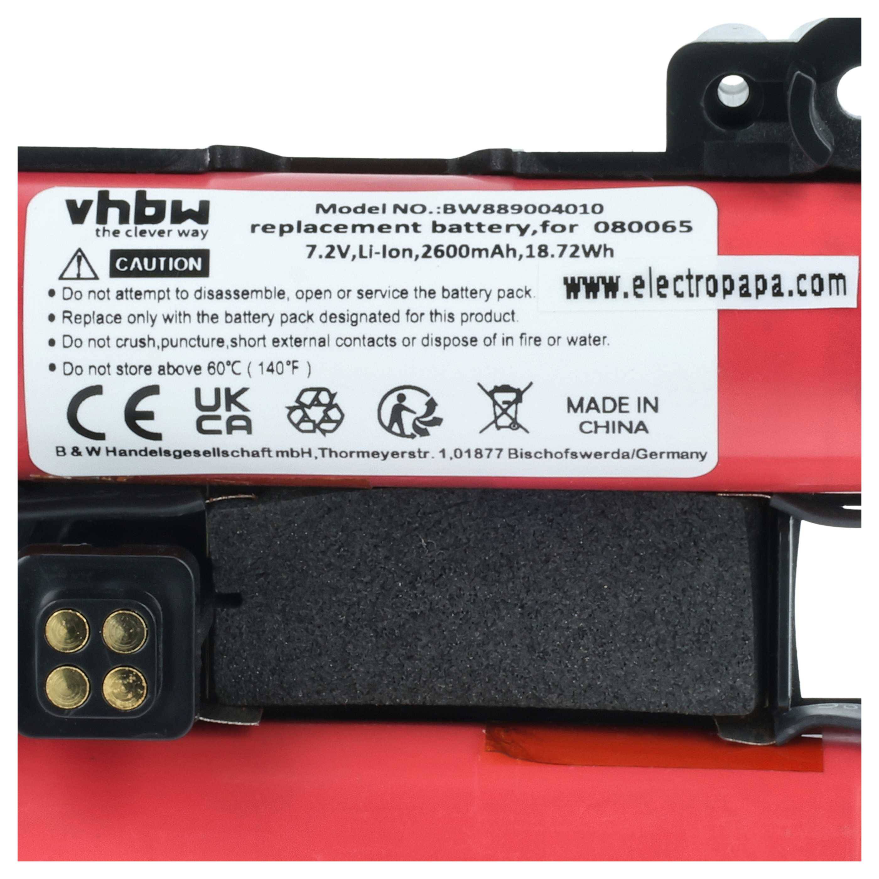 vhbw Akku kompatibel mit Bose SoundLink Revolve+, Revolve Plus Lautsprecher Boxen Speaker (2600 mAh, 7,4 V, Li-Ion)