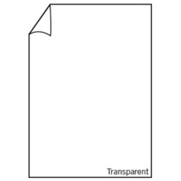 Briefpapier A4 100g/qm VE=10 Blatt transparent weiß