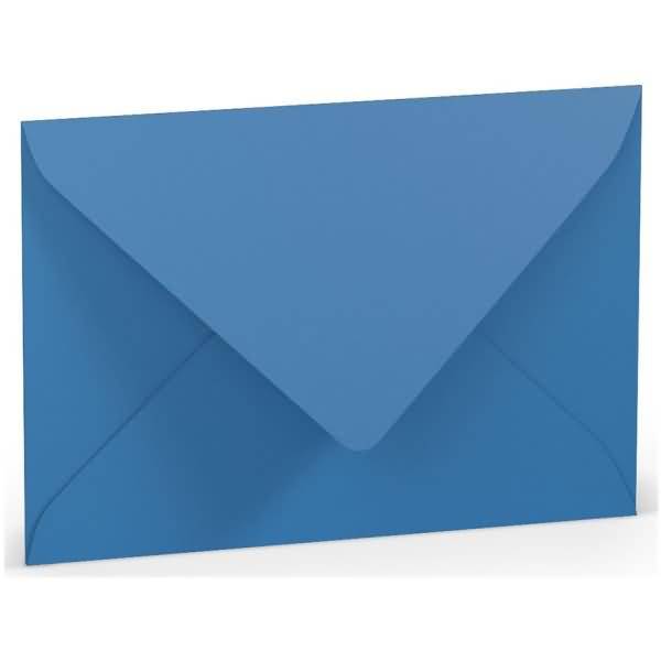 Briefumschläge C6 Seidenfutter Nassklebung VE=5 Stück Stahlblau