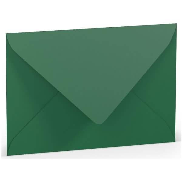 Briefumschläge C6 Seidenfutter Nassklebung VE=5 Stück Tannengrün