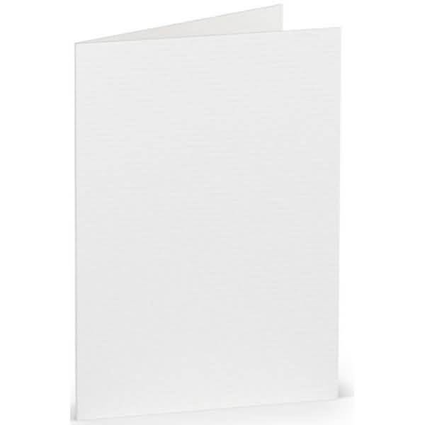 Doppelkarte A7 hoch VE=5 Stück weiß