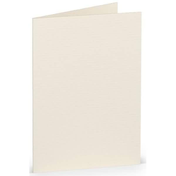 Doppelkarte A7 hoch VE=5 Stück Ivory