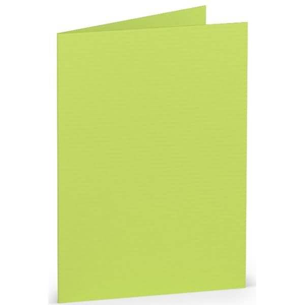 Doppelkarte A7 hoch VE=5 Stück Maigrün