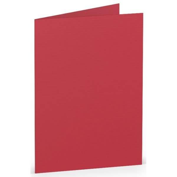 Doppelkarte A7 hoch VE=5 Stück Rot