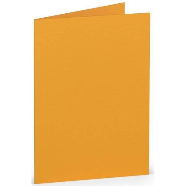 Doppelkarte A7 hoch VE=5 Stück Ocker