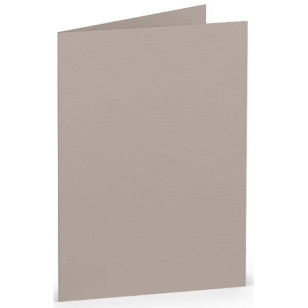 Doppelkarte A7 hoch VE=5 Stück Taupe