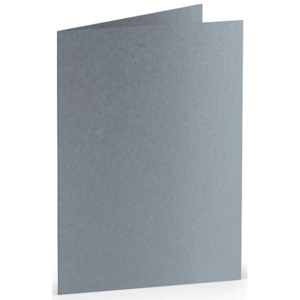 Doppelkarte A7 hoch VE=5 Stück Silber