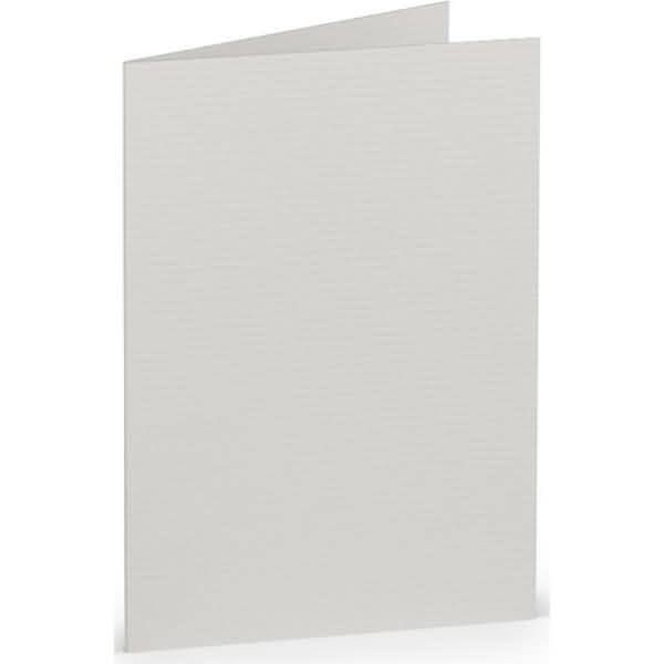 Doppelkarte A7 hoch VE=5 Stück Eisgrau