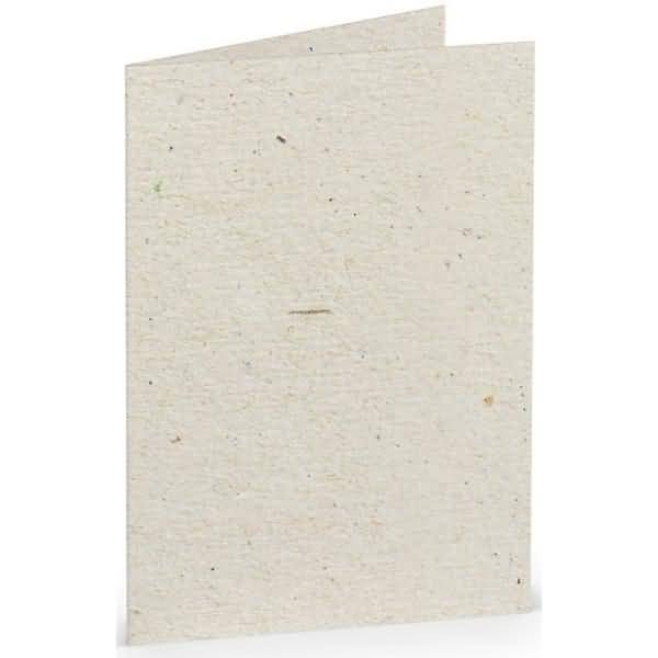 Doppelkarte A7 hoch VE=5 Stück Terra Vanilla