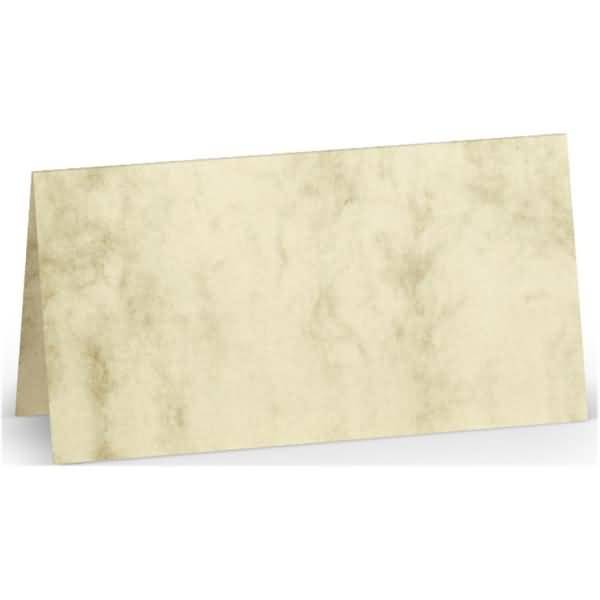 Tischkarten 10x10cm VE=5 Stück Chamois Marmora