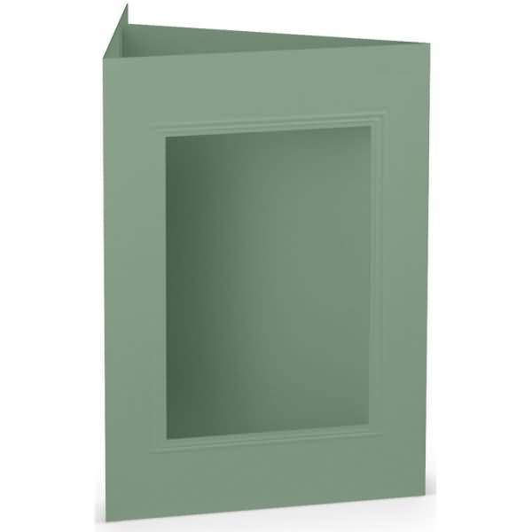 Passepartoutkarte B6 eckig VE=5 Stück Eucalyptus