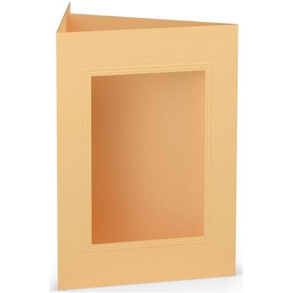 Passepartoutkarte B6 eckig VE=5 Stück Melon