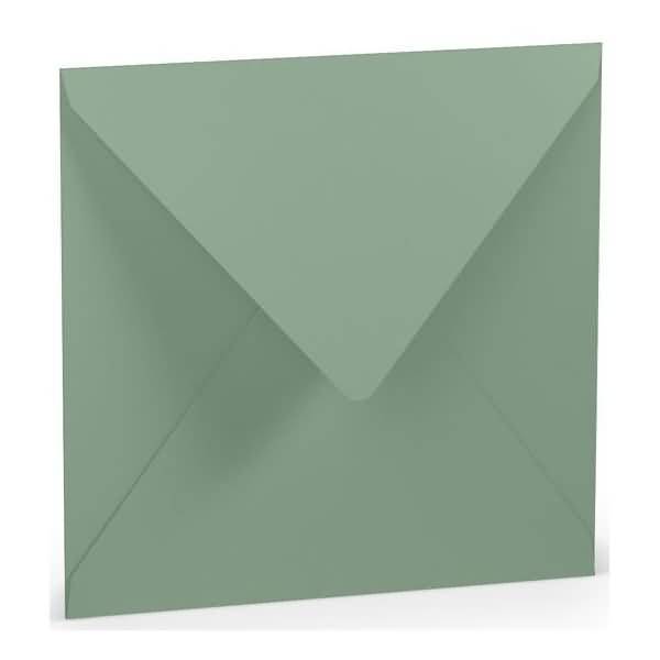 Briefumschläge 16,4x16,4cm Seidenfutter Nassklebung VE=5 Stück Eucalyptus