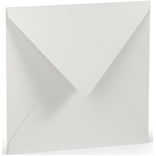 Briefumschläge 16,4x16,4cm Seidenfutter Nassklebung VE=5 Stück Eisgrau