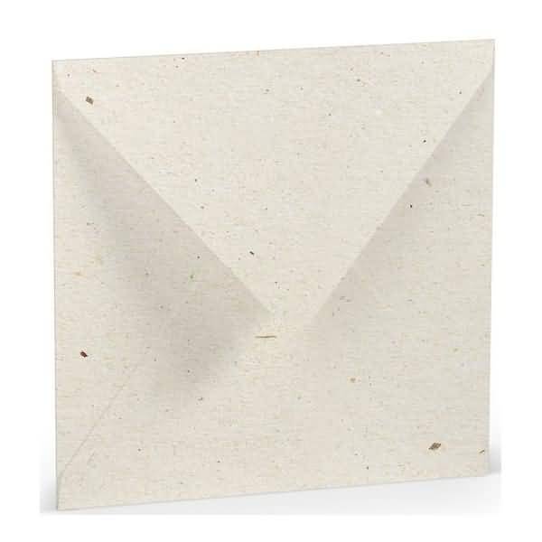 Briefumschläge 16,4x16,4cm Seidenfutter Nassklebung VE=5 Stück Terra Vanilla
