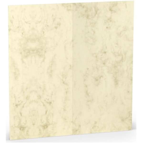 Doppelkarte DL hoch Chamois Marmora