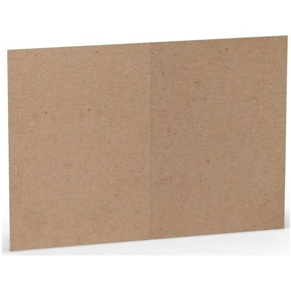 Doppelkarte A6 hoch Kraft