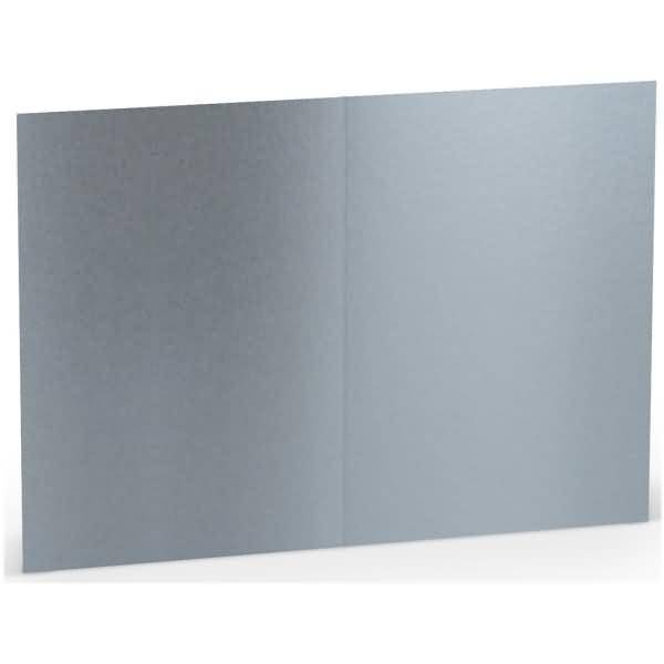 Doppelkarte A6 hoch VE=5 Stück Silber